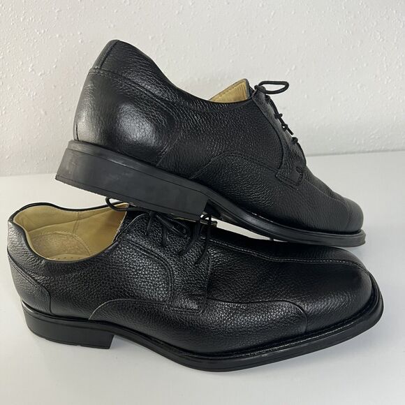 Studio Belvedere Bay Bridge Dress Shoes Black Leather Oxford Mens 13 EEE - Picture 2 of 13